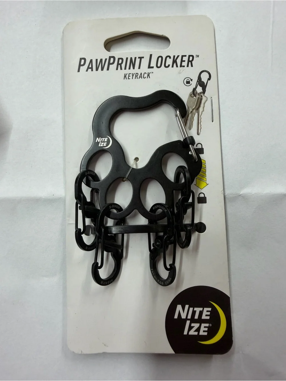 PawPrint Locker Keyrack - Black